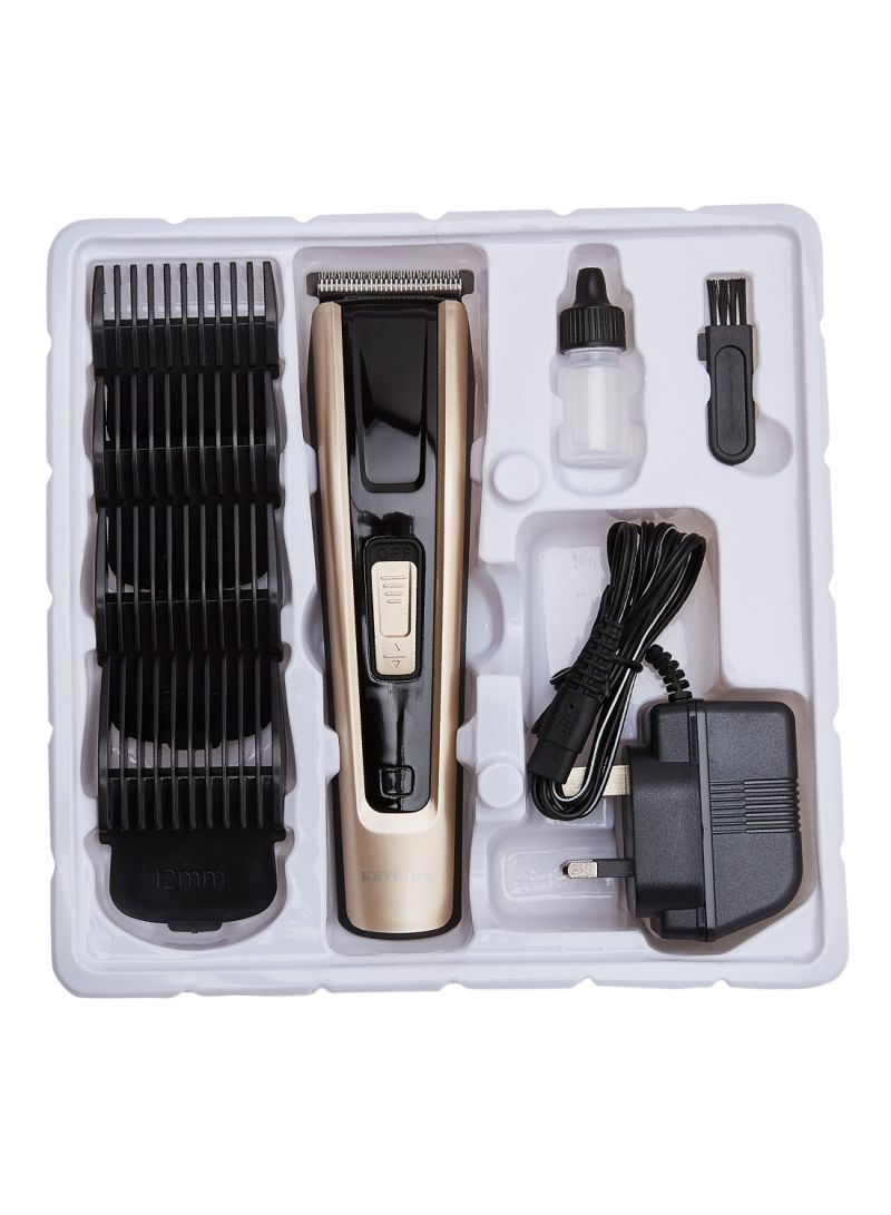 Rechargeable Hair Trimmer Black & Gold